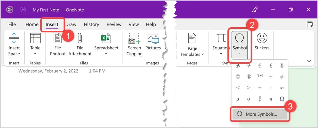 Help with Symbols in One Note - Microsoft Q&A