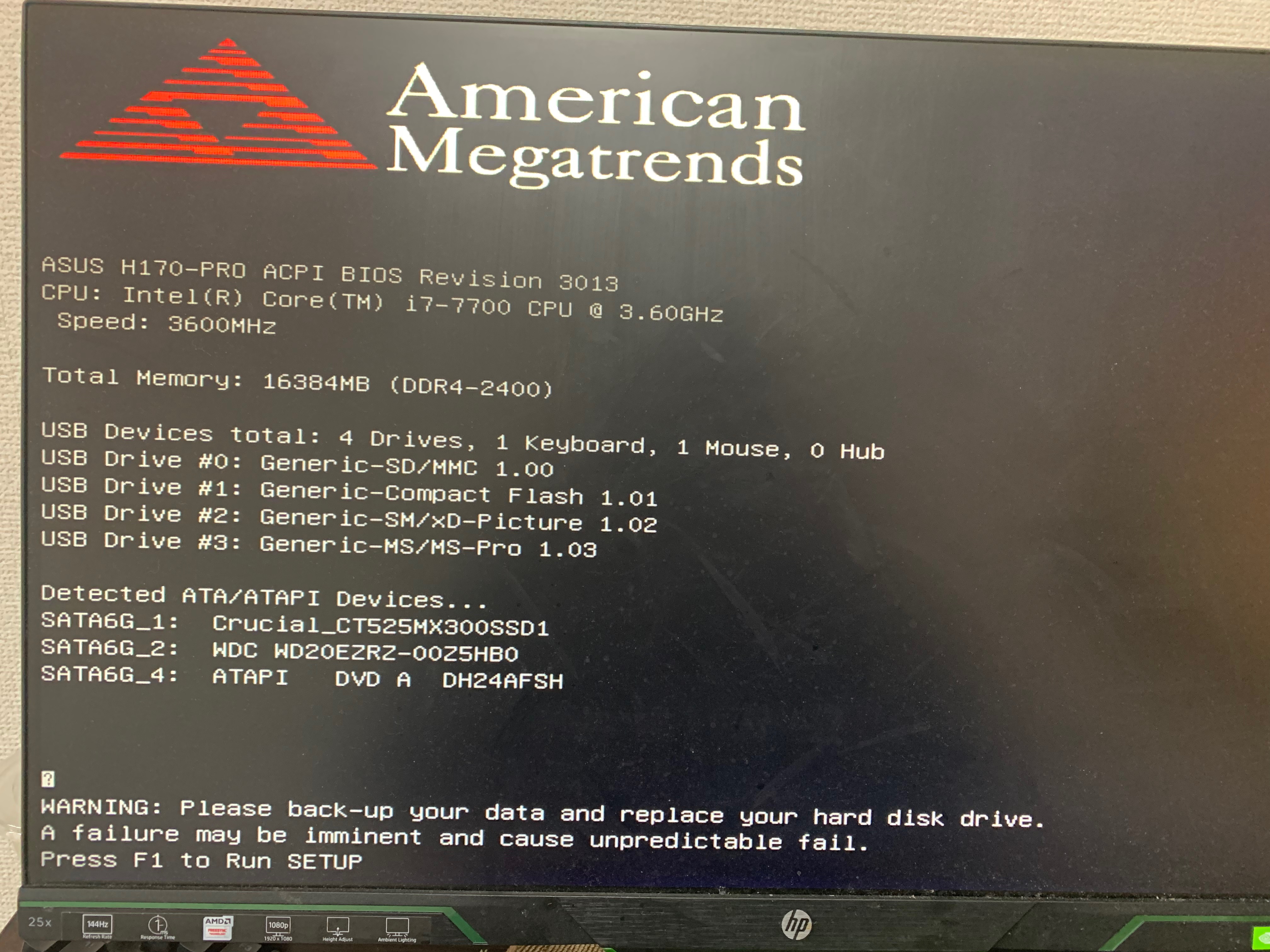 american megatrendsというエラーが出ます - Microsoft Q&A