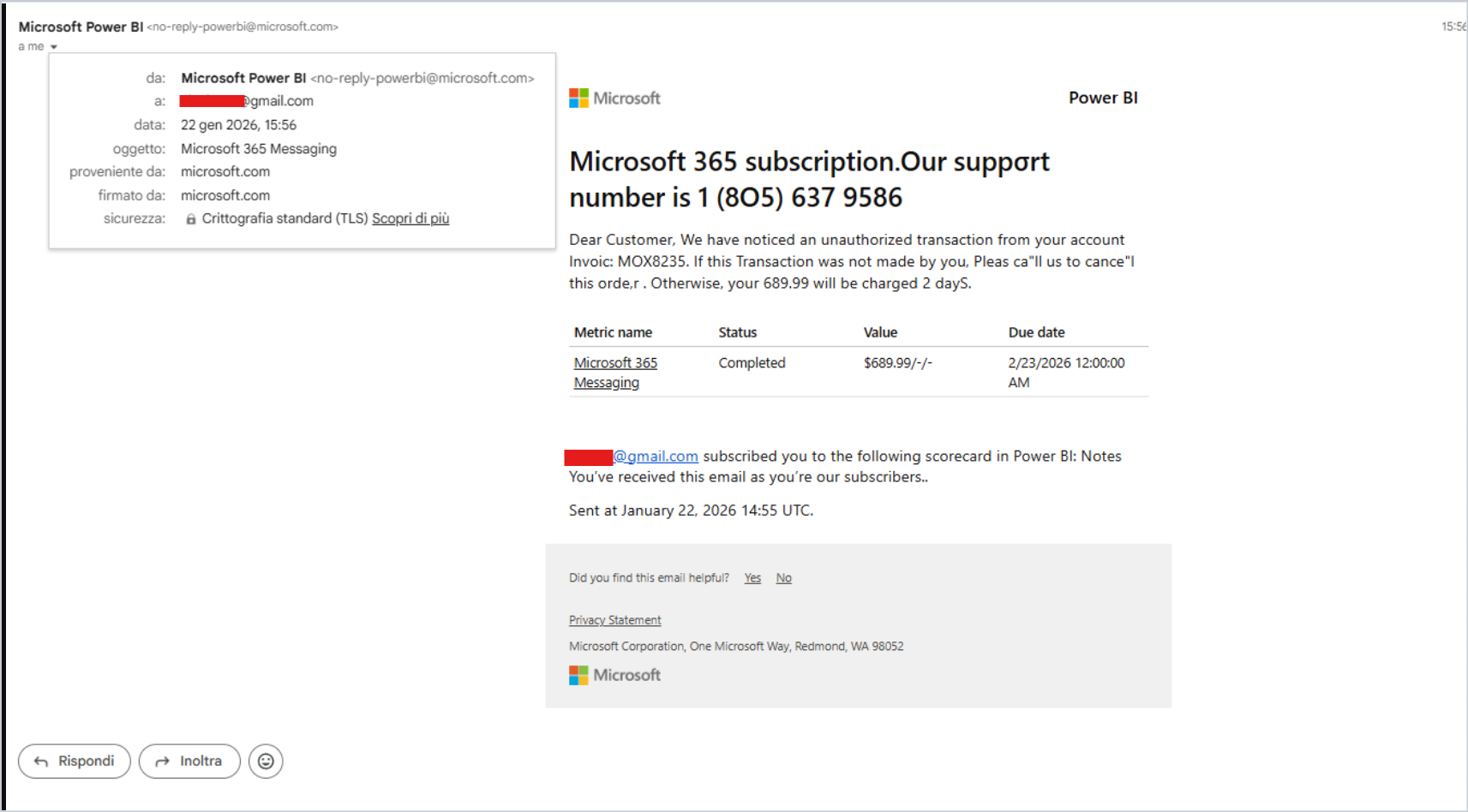 New type of phishing? - Microsoft Q&A