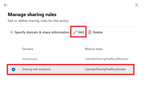 calendar sharing across organizations where the external user initially ...