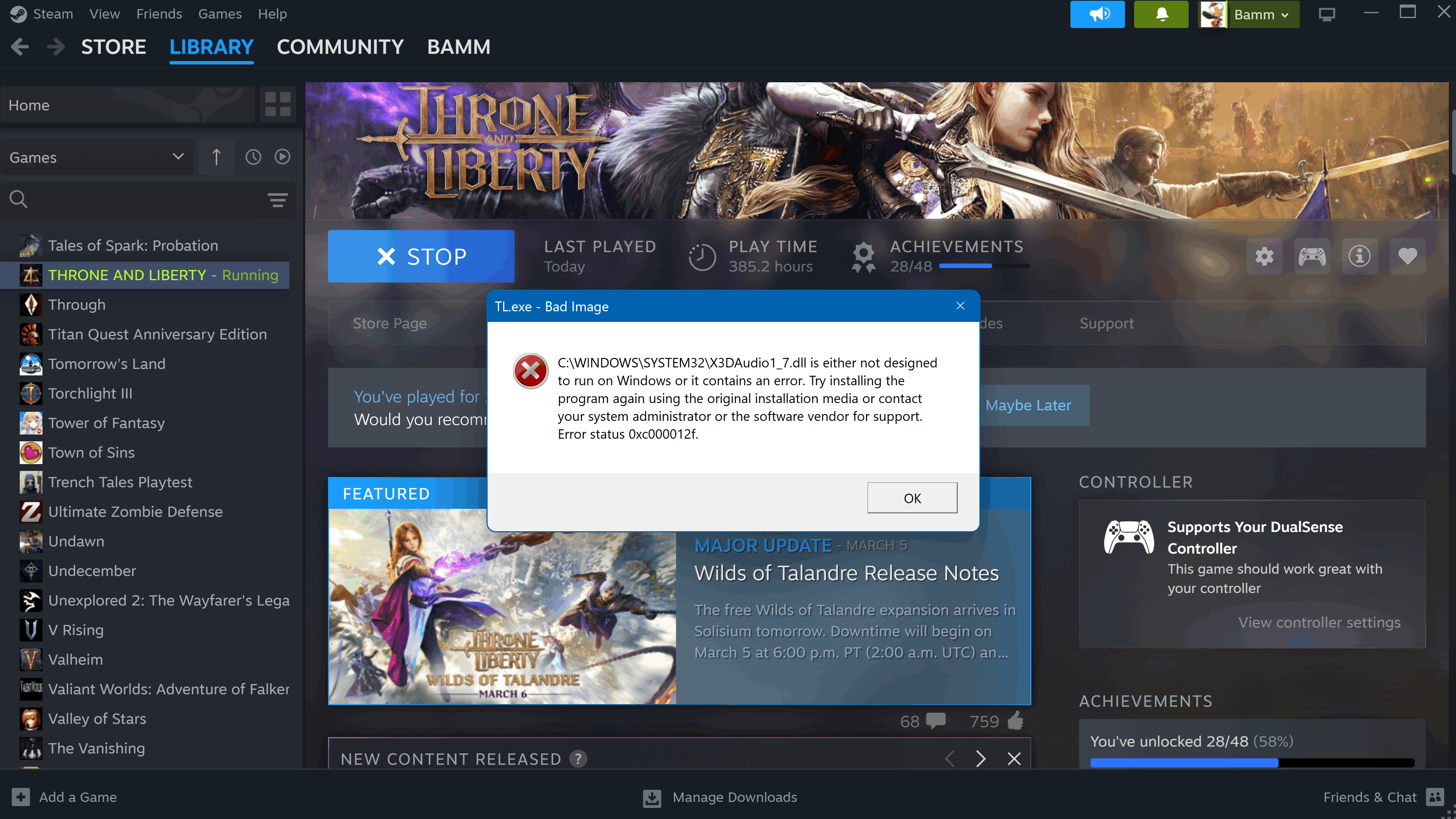 I keep getting bad image error 0xc000012f - Microsoft Q&A