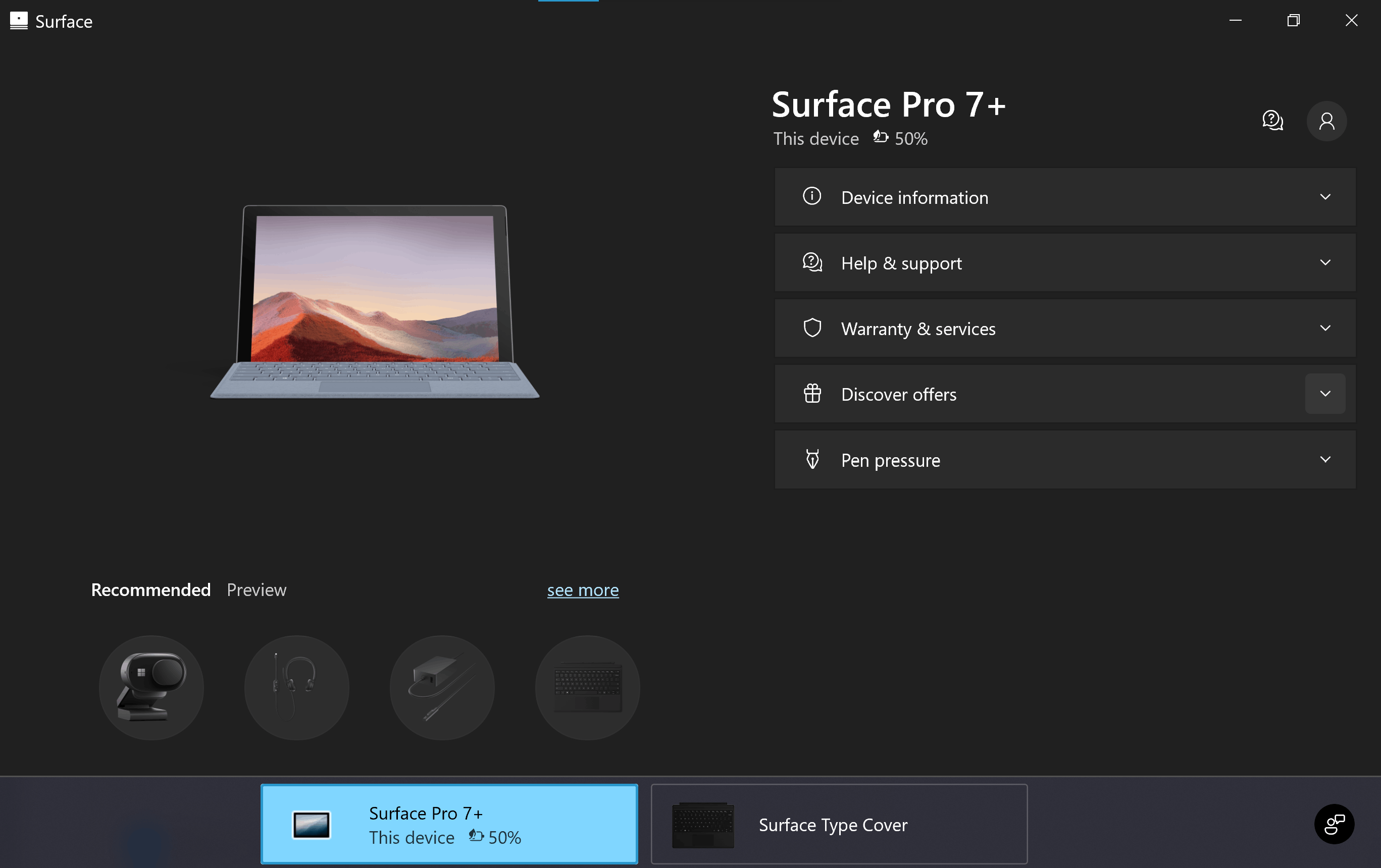 Run surface pro 7+ on direct power instead of battery - Microsoft Q&A