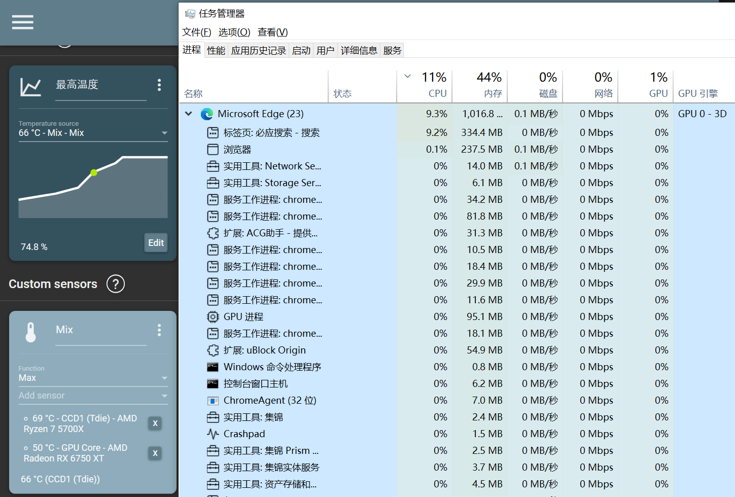 edge浏览器打开一个必应的搜索界面，CPU占用过高 - Microsoft Q&A