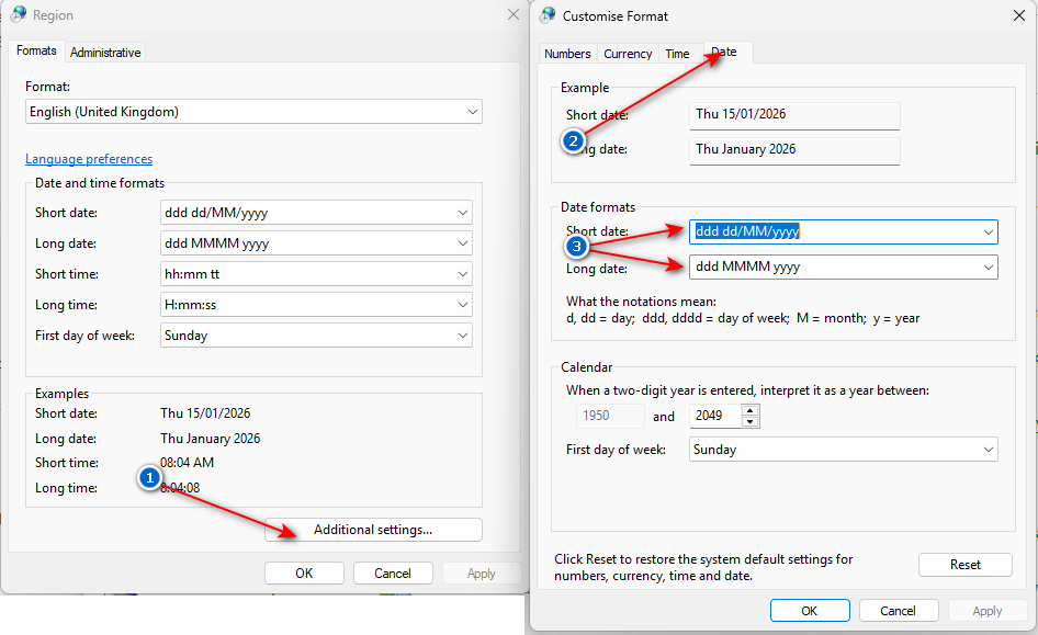 MM/DD/YY date in regional settings - Microsoft Q&A