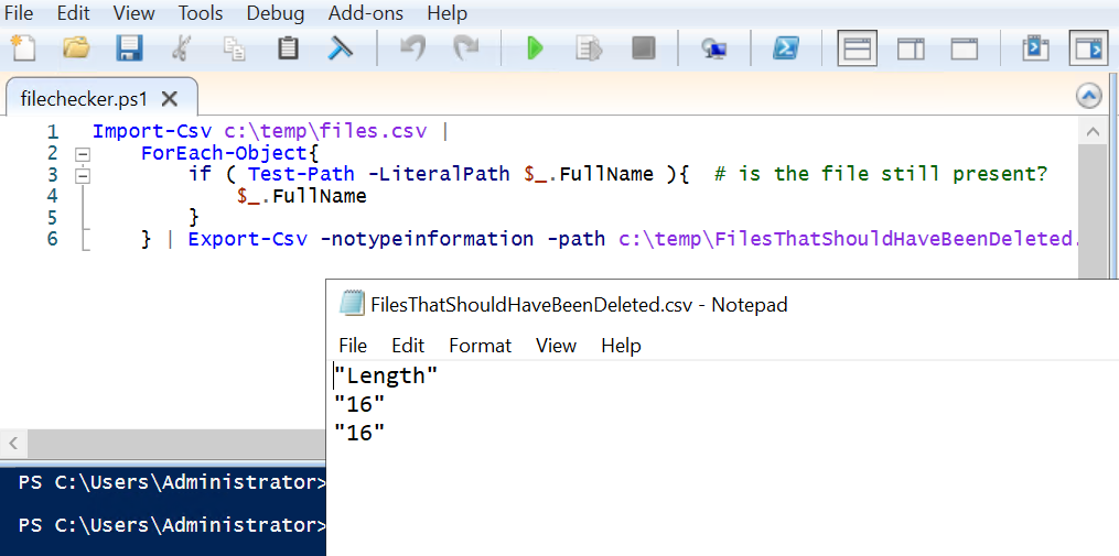 Powershell Read CSV to get File existence status - Microsoft Q&A
