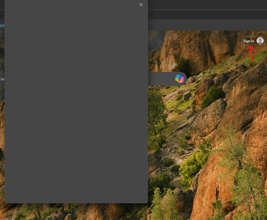 Can't login to my Microsoft account in any Windows app, blank gray ...