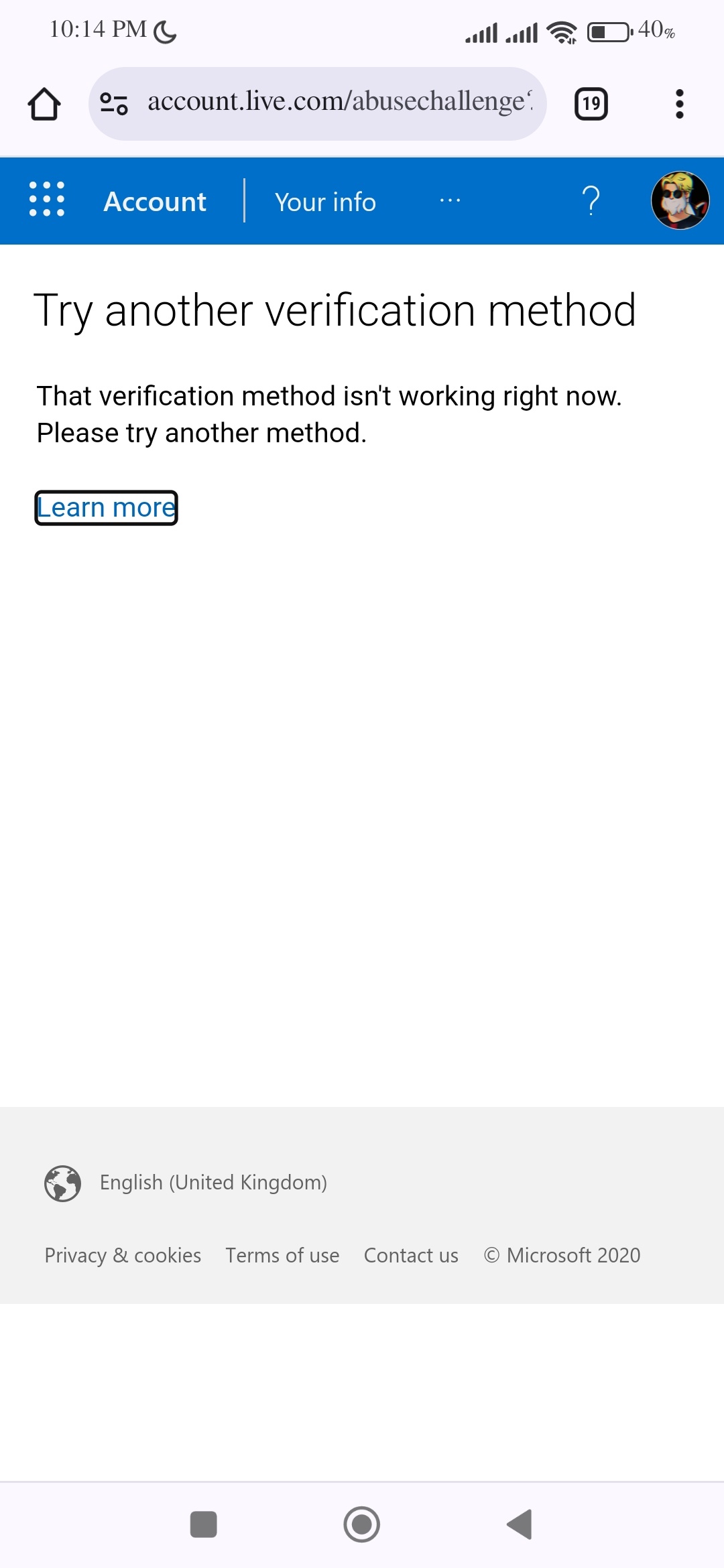 Add phone number Try another verification method That verification ...