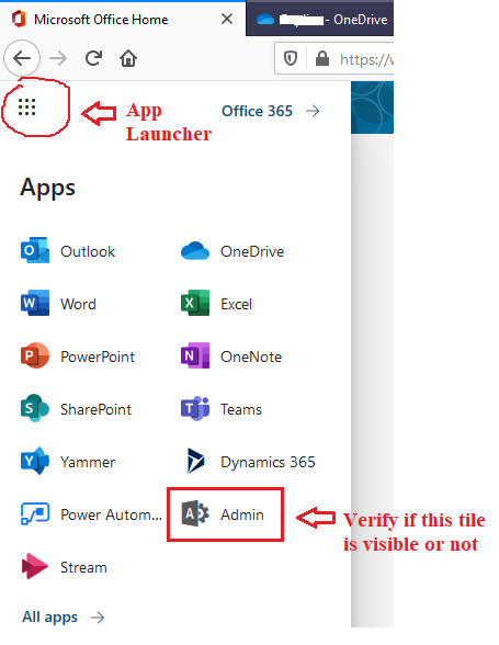 Setting up New Office 365, No access to Admin Center. - Microsoft Q&A