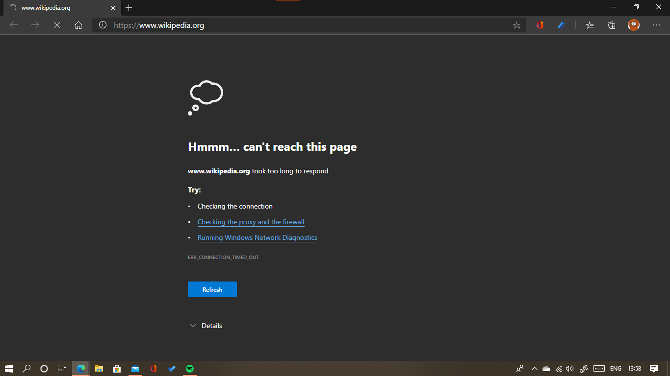 Microsoft Edge not being able to load certain websites. - Microsoft Q&A