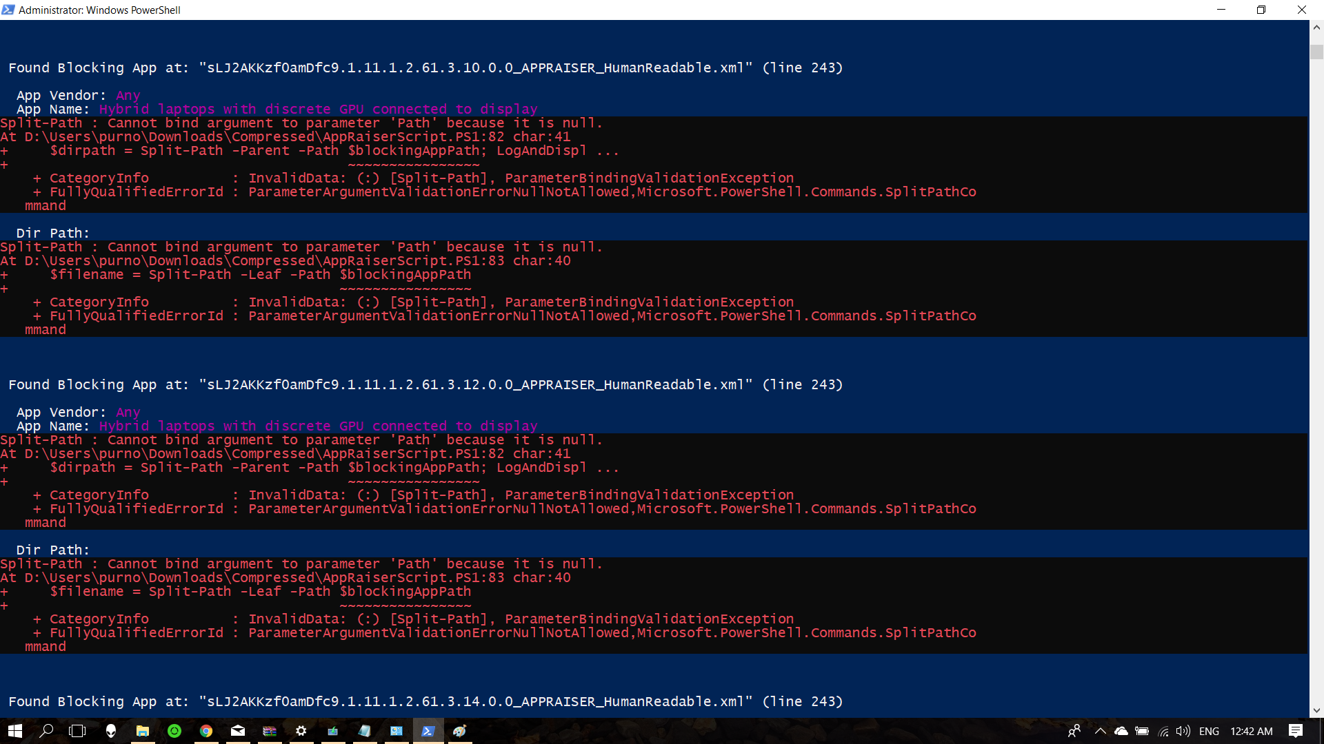 Error: "Some apps need to be uninstalled", "You'll need to remove these ...
