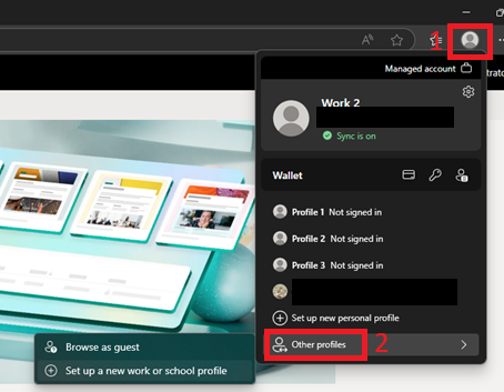 How do I log into the same organization's Sharepoint but under a ...