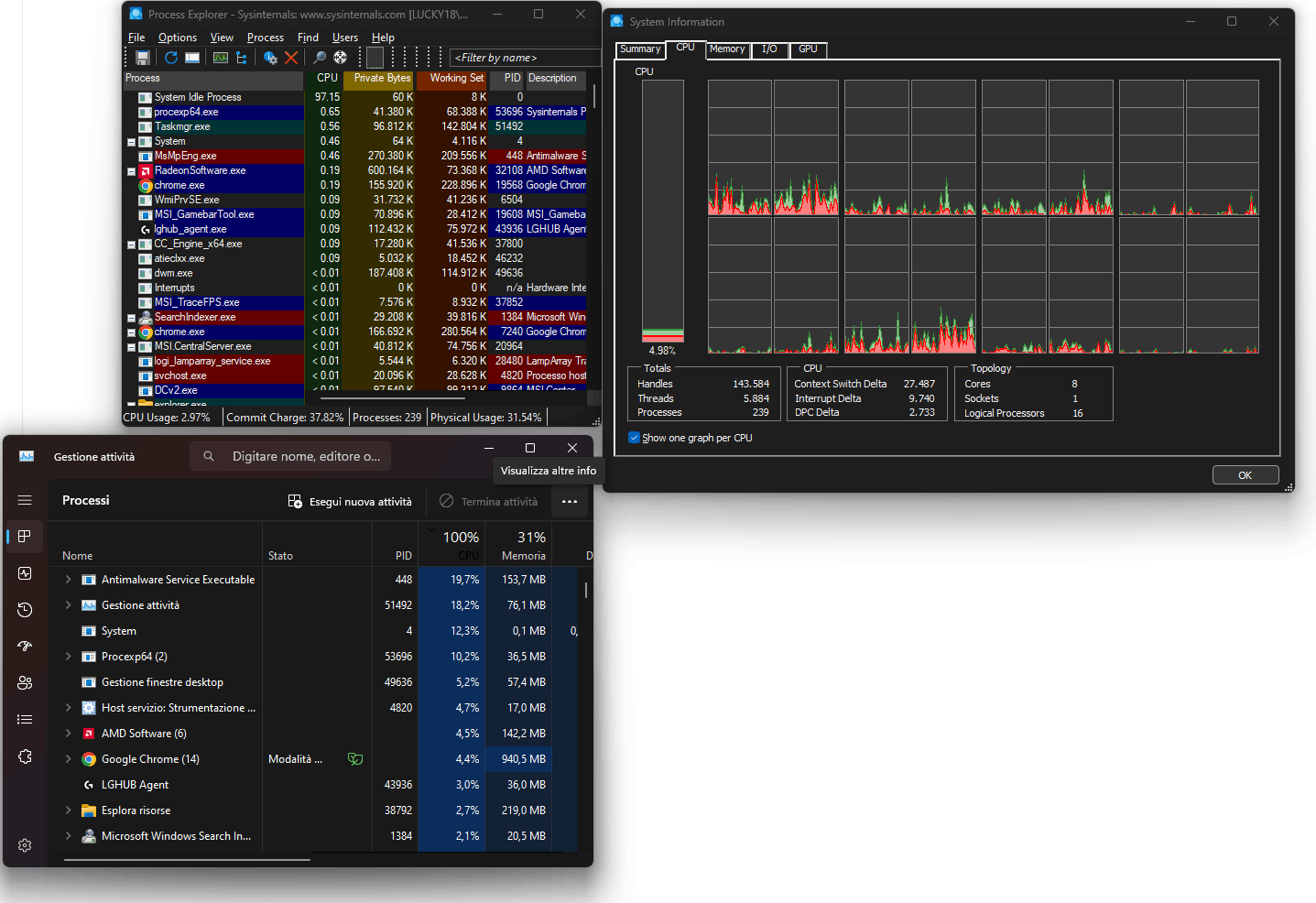 Task Manager shows CPU usage at 100% - Microsoft Q&A