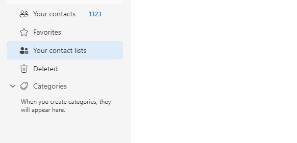 Contact Lists Missing
