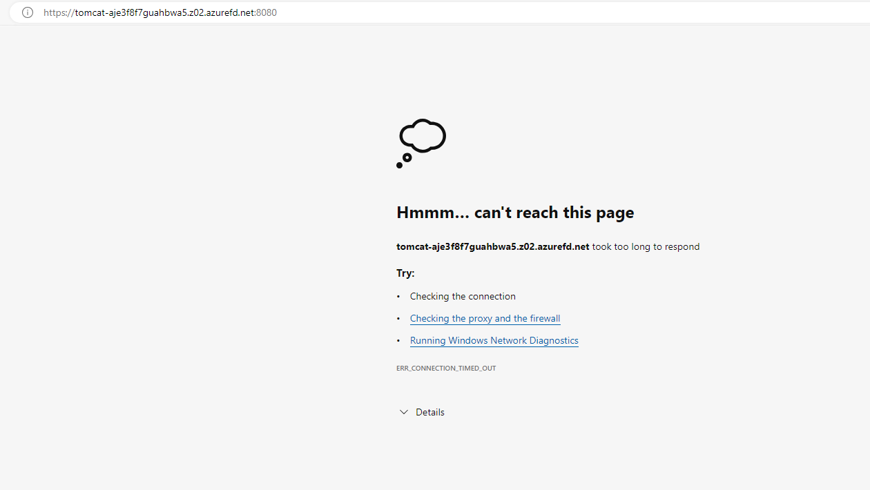 Configure port 8080 on azure frontdoor site microsoft q a
