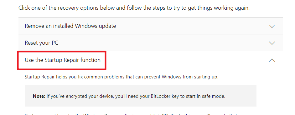 Computer always starting in recovery mode, and pressing ESC to go to ...
