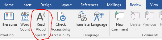 read aloud function - Microsoft Q&A