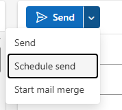 Why can't we have 'schedule send' available at all times? - Microsoft Q&A