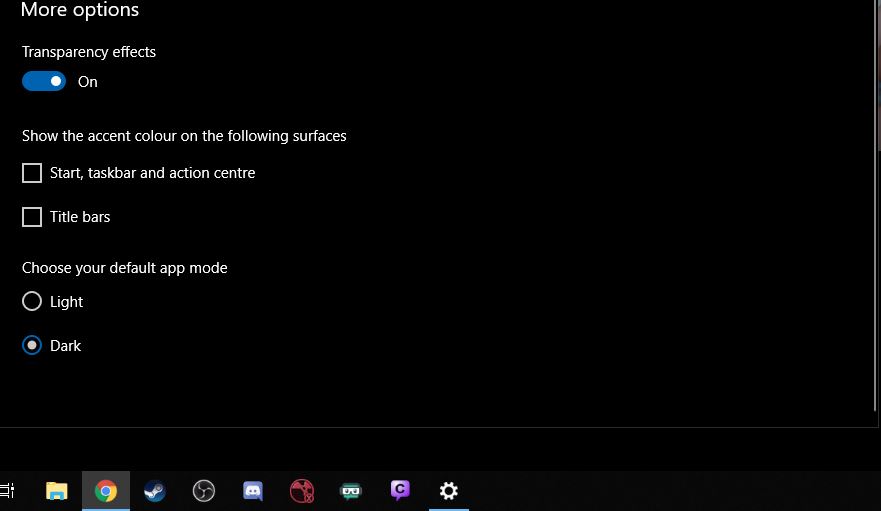 Taskbar transparency not working after update windows 10 - Microsoft Q&A