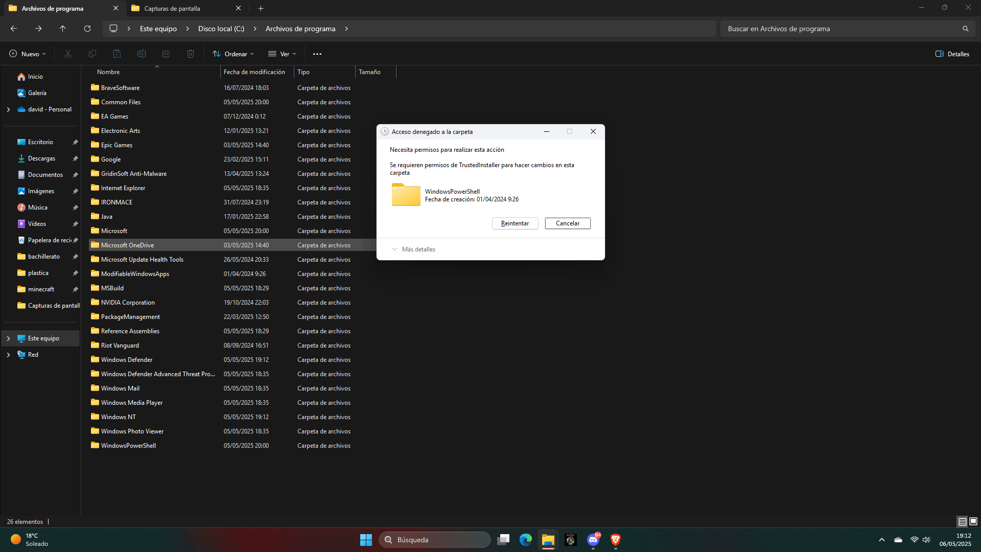 TrustedInstaller y powershell como virus? - Microsoft Q&A