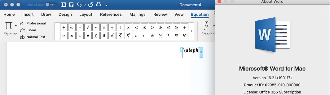 Word Equations commands not Working - Microsoft Q&A