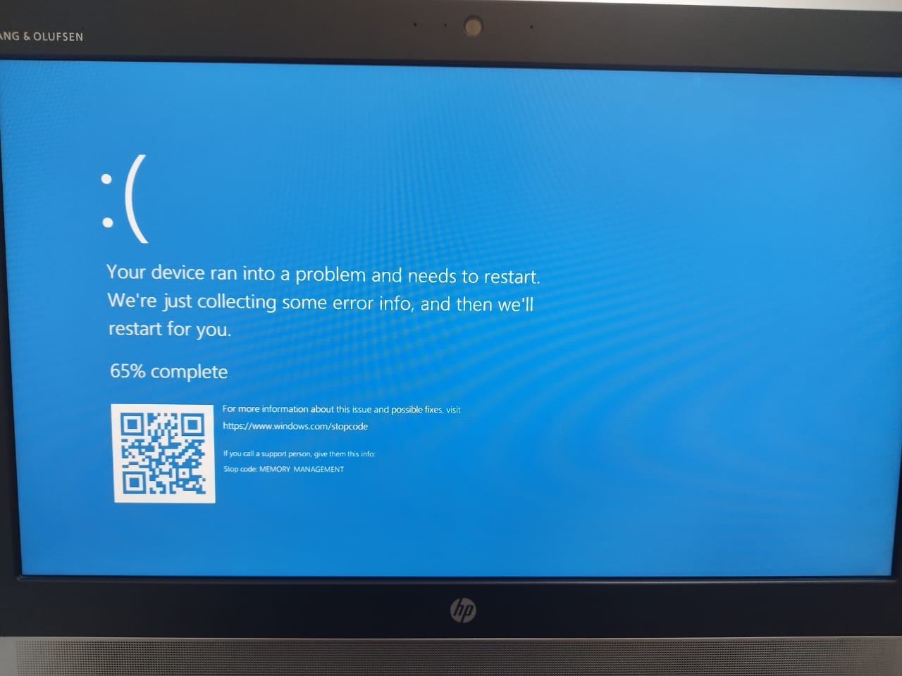 My HP AiO PC keeps on doing BSOD from time to time without apparent ...