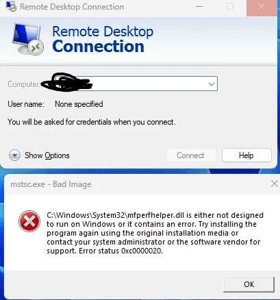 Unable to RDP to remote client from my new Win11 PC - Microsoft Q&A