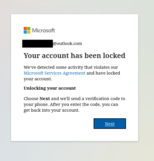 2 Accounts locked - Microsoft Q&A