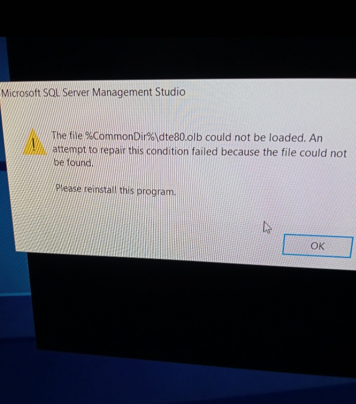 the file %commondir%\dte80.olb could not be loaded - Microsoft Q&A