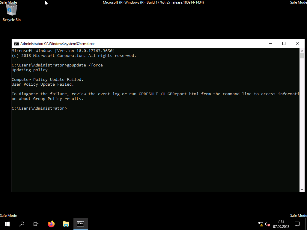 How to fix GPO Windows Server 2019 - Microsoft Q&amp;A