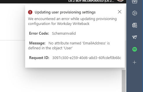 save error