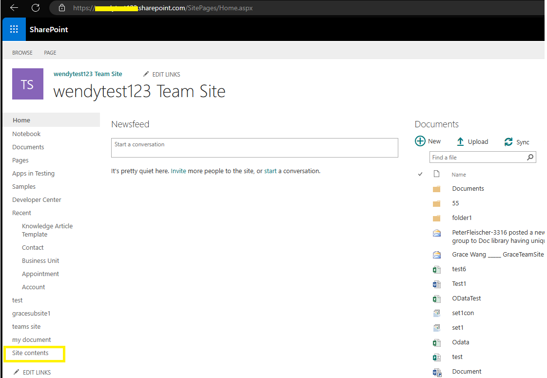Sites created out of main site - Microsoft Q&A