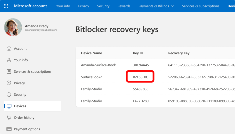 Find your BitLocker recovery key - Microsoft Support