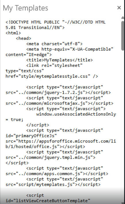 How can I resolve this issue with Templates? - Microsoft Q&A
