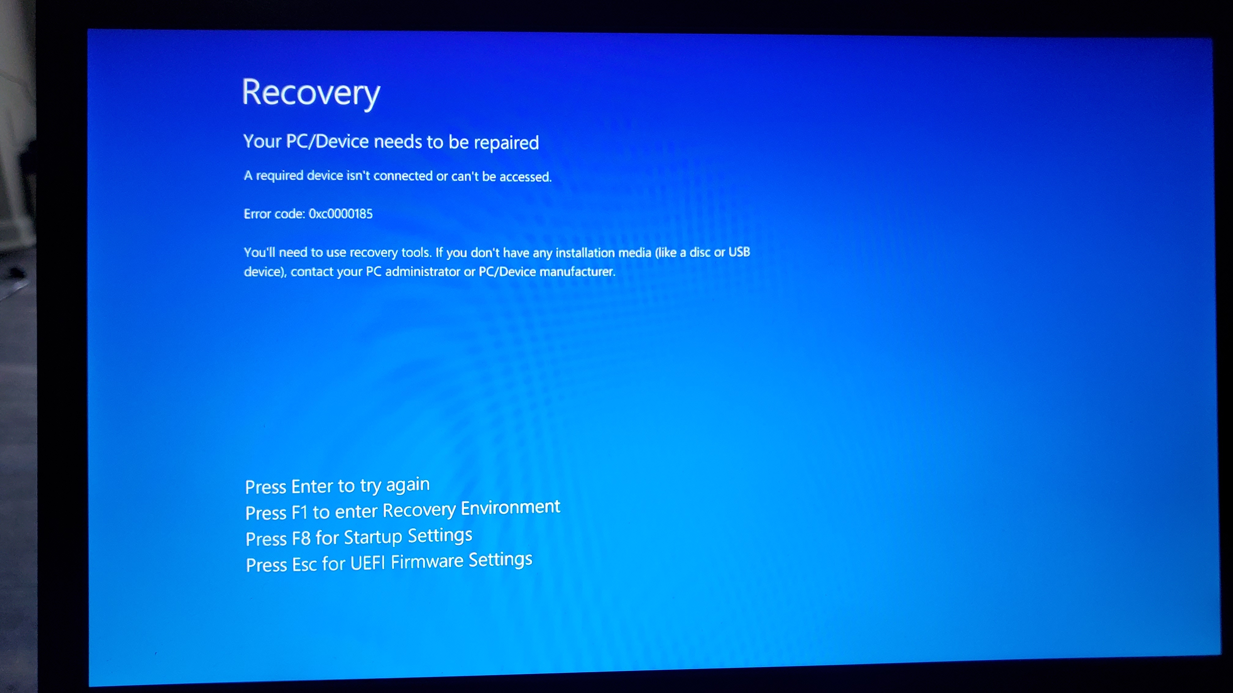 Destructive Windows update - SSD destroyed - Quite the PITA