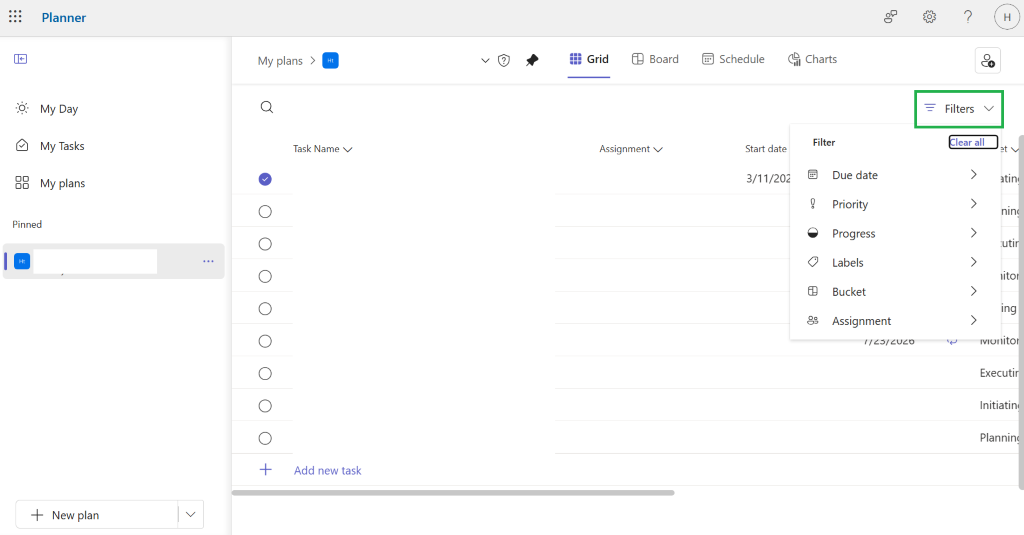 How to sort plans in Planner Cloud Microsoft - Microsoft Q&A