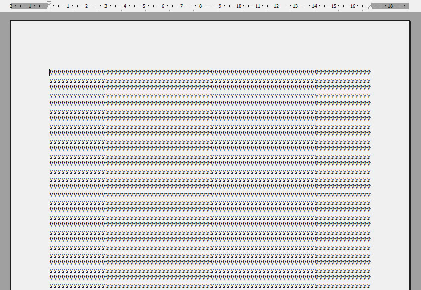 All Text In A Document Replaced With Invisible Foreign Characters ...