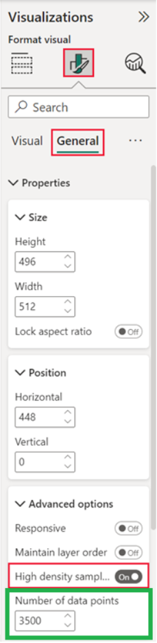 my scatter plot is showing only "Significant data point" - Microsoft Q&A