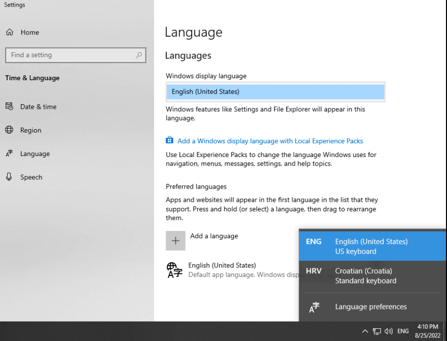 OS languages installed - Microsoft Q&A