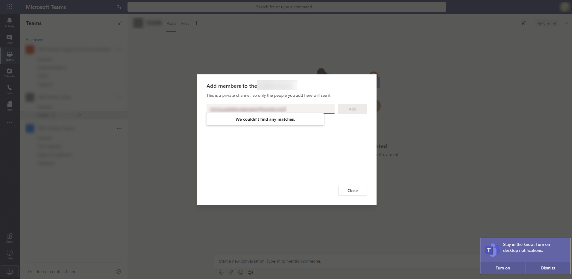 Microsoft Teams - Add Guest to private channel - Microsoft Q&A
