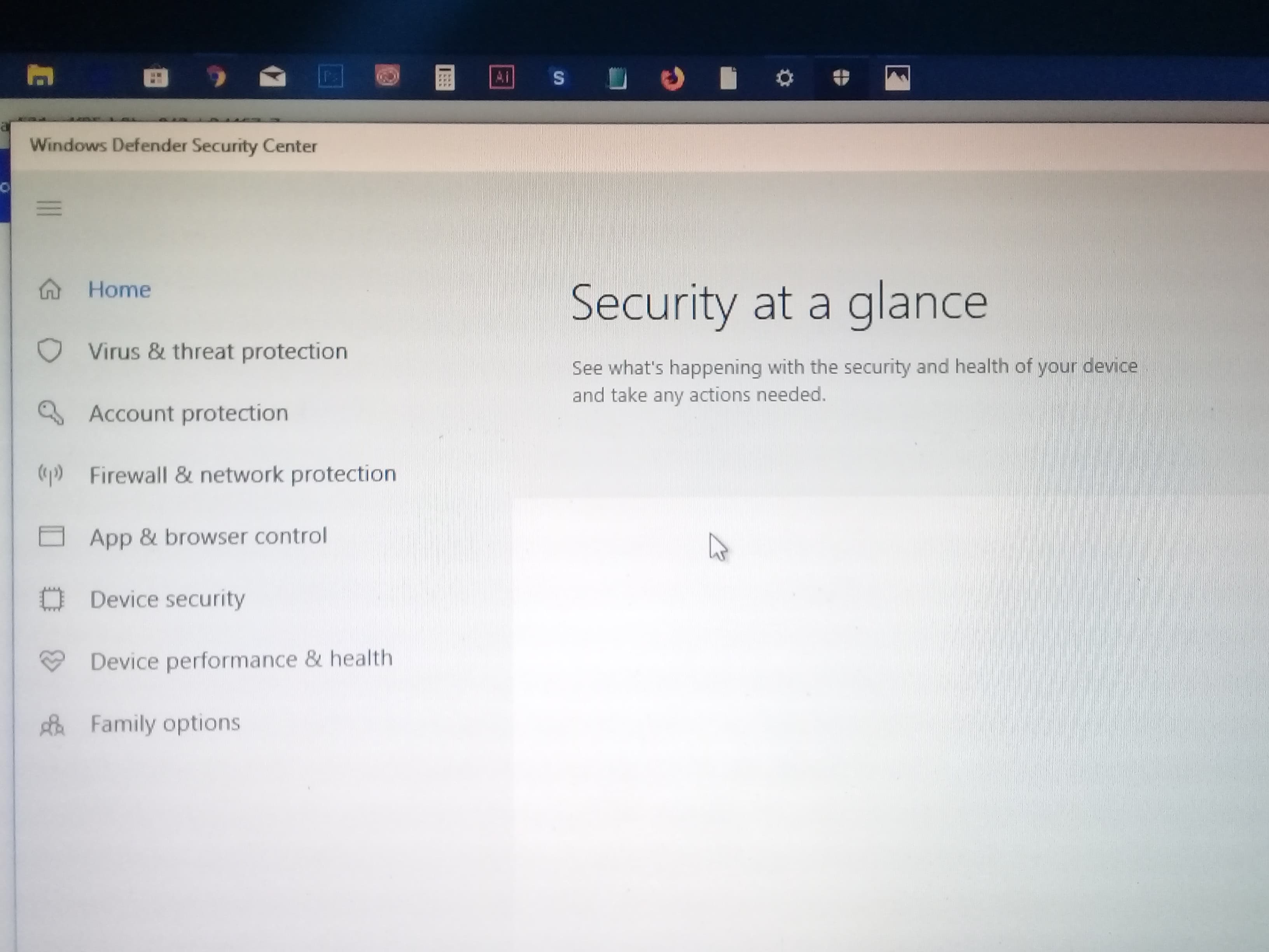 Problem with Windows Defender Security Center - Microsoft Q&A