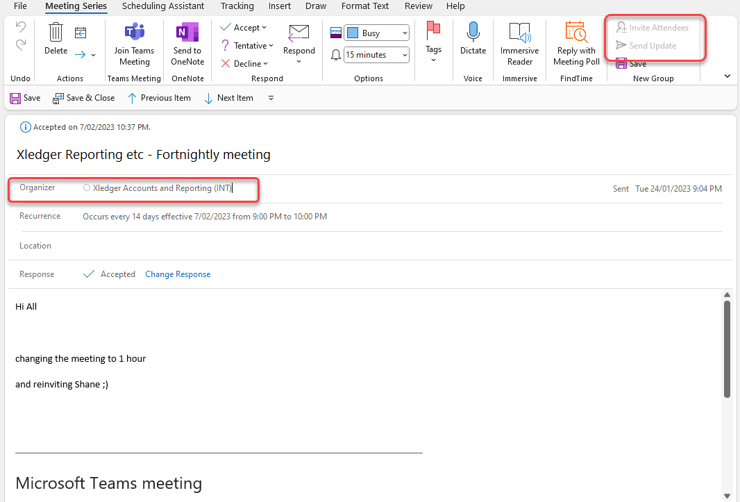Sending updates only to attendees added or removed - for meetings in ...