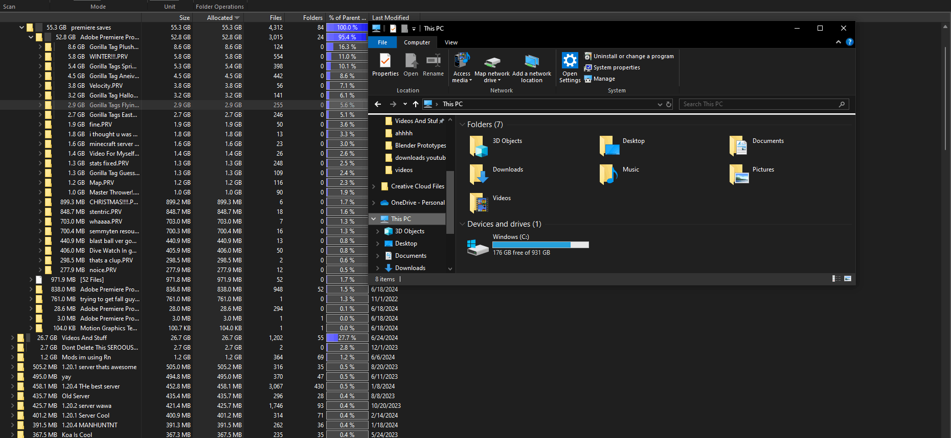 storage going down tremendously - Microsoft Q&A