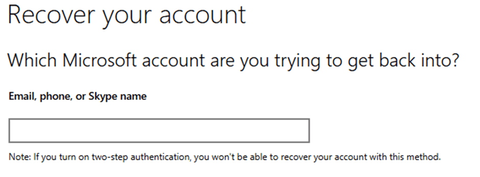 can't sign in to my Microsoft account due to two way authentication ...