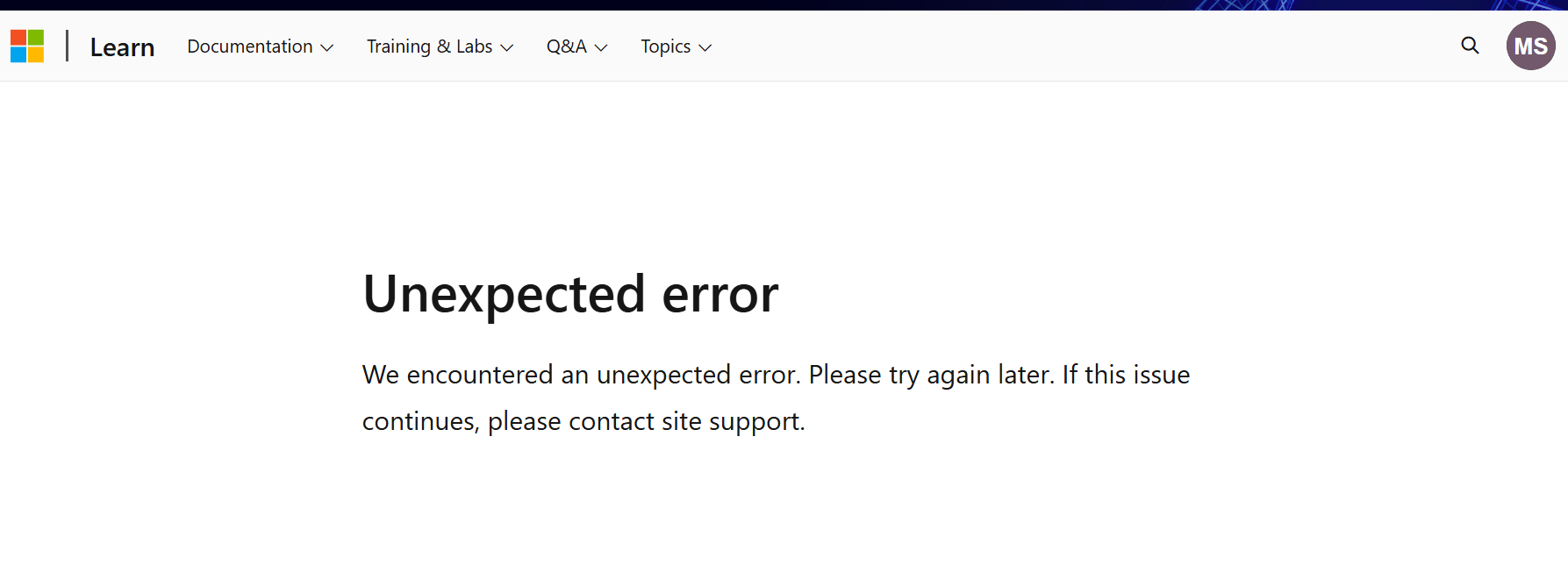 Unable to Schedule AB-100 Examination Due to Unexpected Error ...