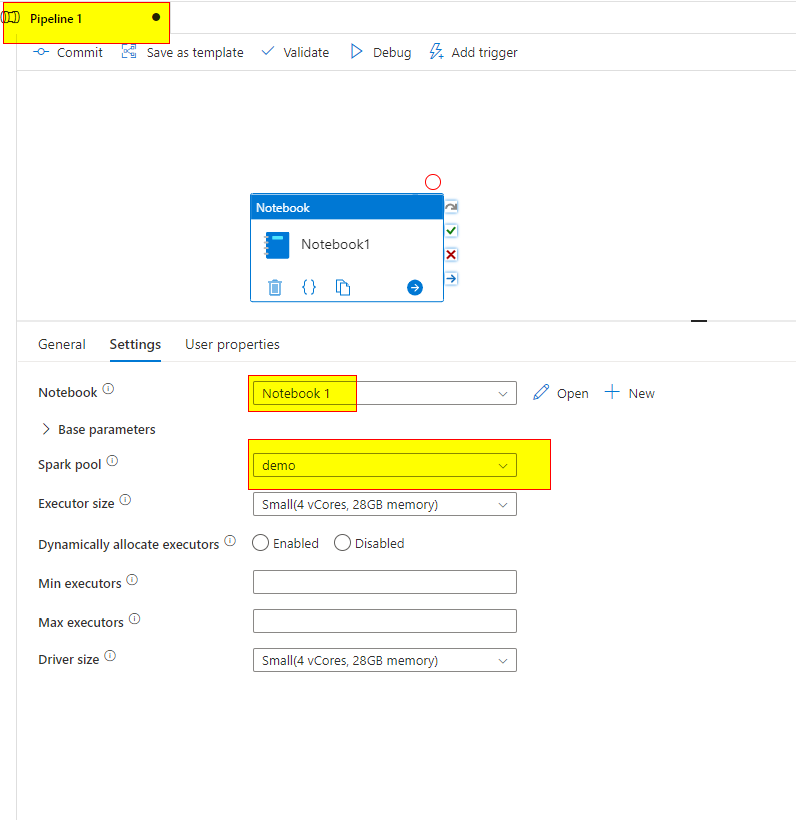 Need help on templateparametersdefinition.json to override the