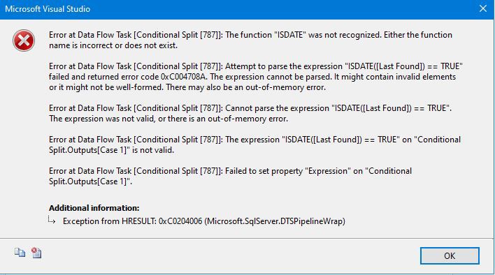 ISDATE_Error