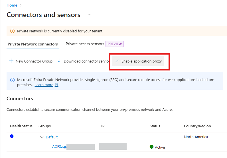 Why is GSA Private Network disabled for my tenant? - Microsoft Q&A