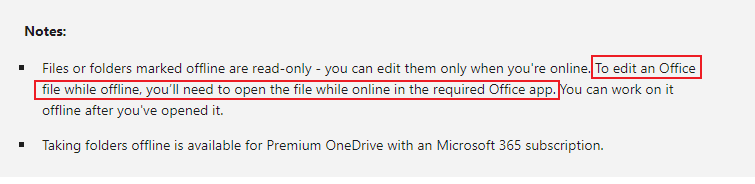 Version 2.52 Excel/One Drive - needed to edit files offline - Microsoft Q&A