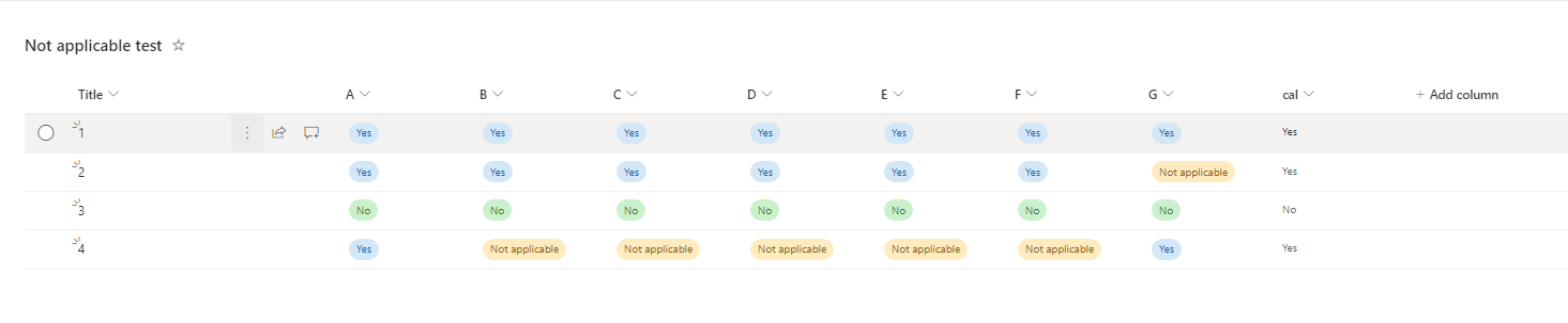 Sharepoint List Formula - Microsoft Q&A