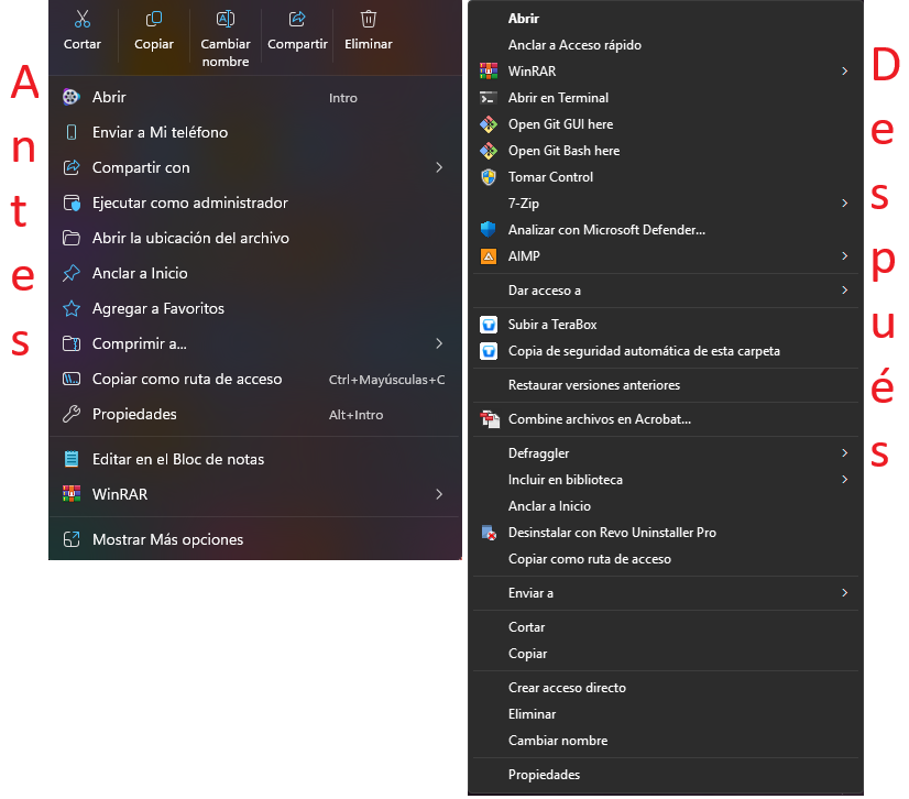 Menu contextual